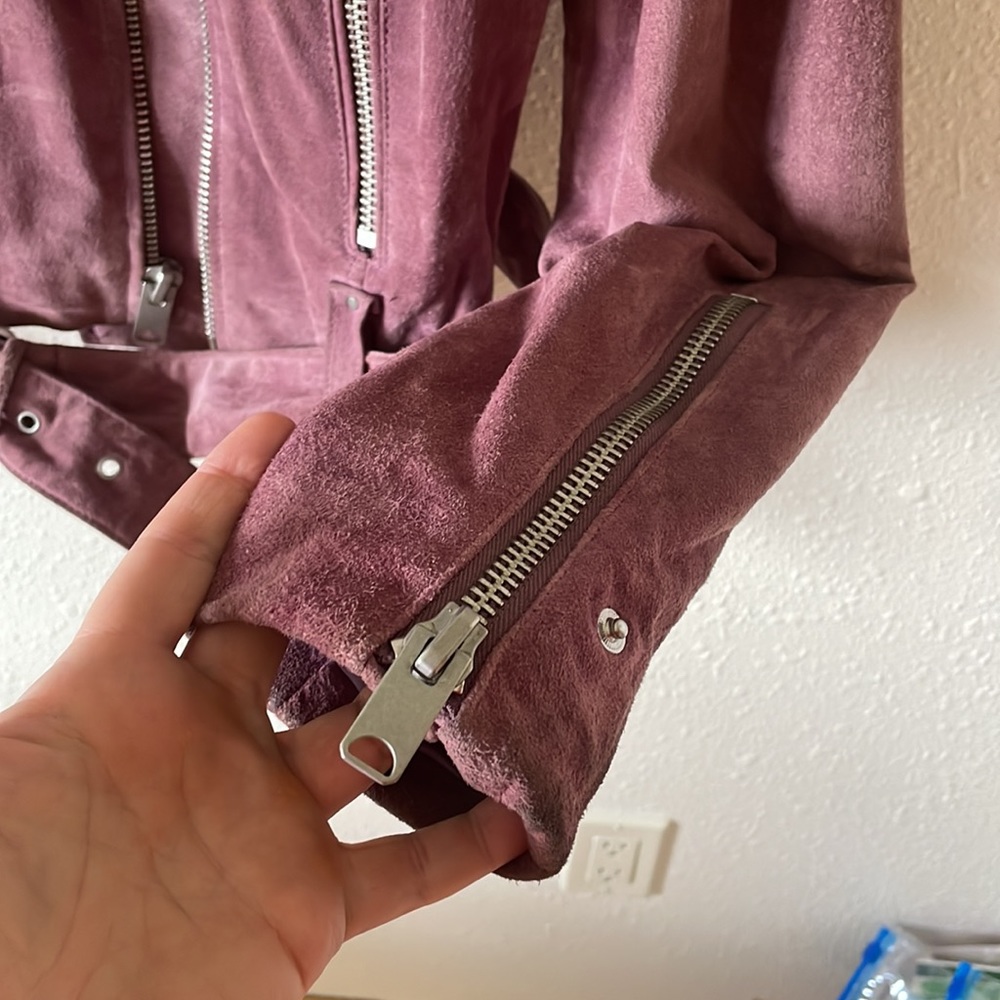 Andrew Marc New York Sabrina Suede Moto Jacket - Picture 10 of 12
